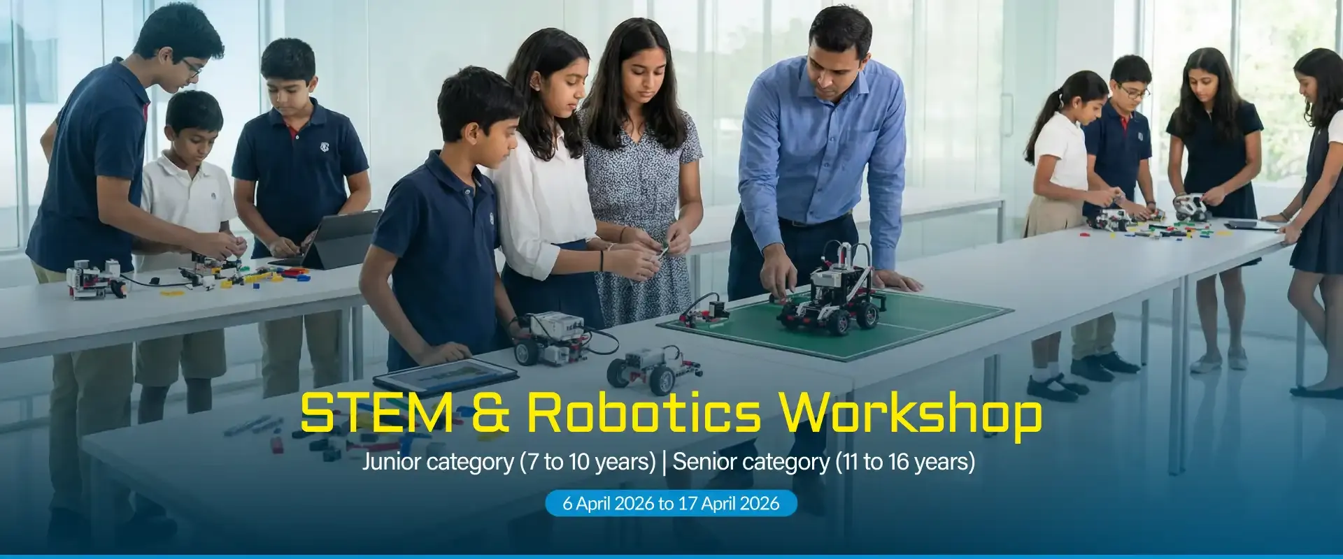 STEM & Robotics Workshop banner desktop
