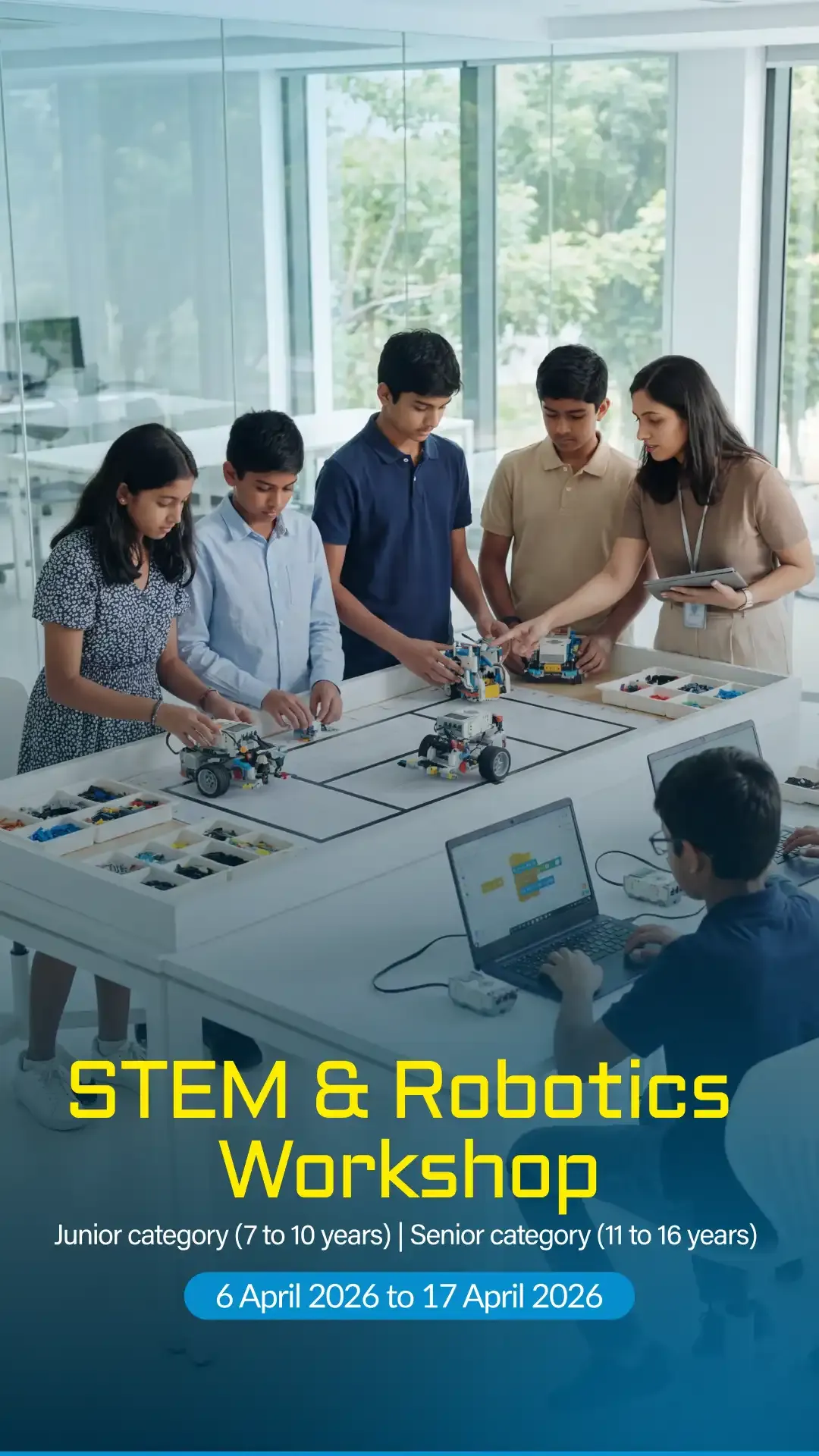 STEM & Robotics Workshop banner mobile