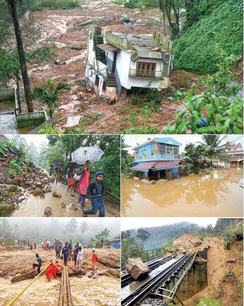 landslides caused by earthquakes.