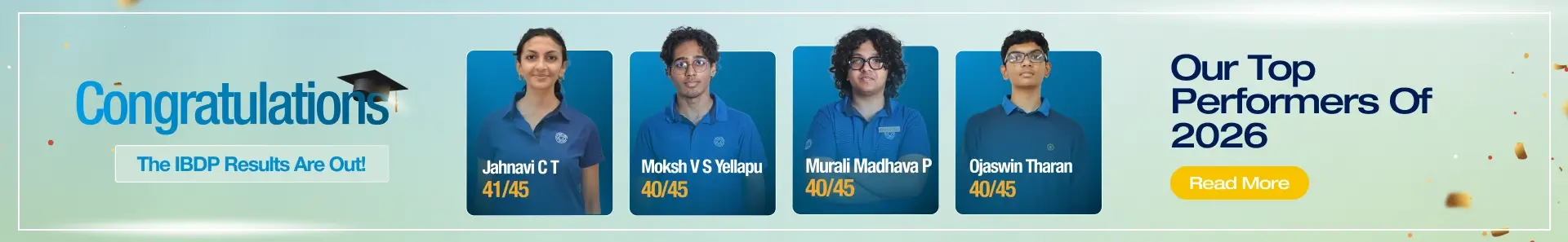 IBDP student with outstanding results at an IBDP school in Bangalore