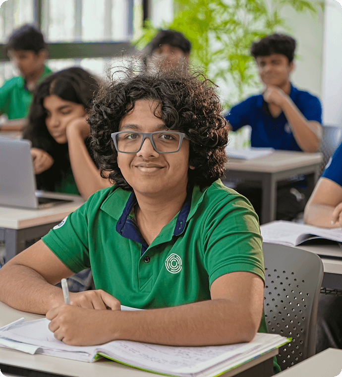 Learner in classroom