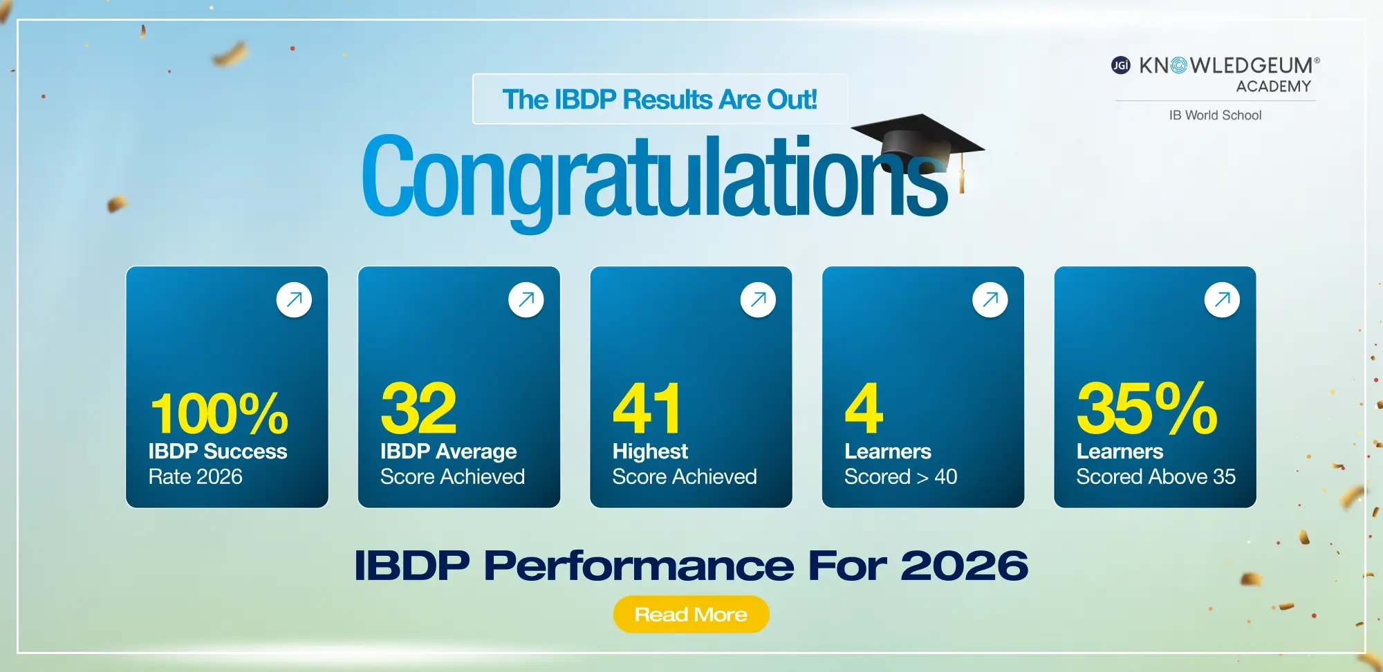 IBDP student with outstanding results at an IBDP school in Bangalore